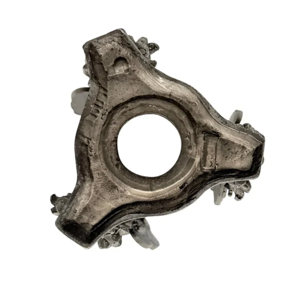Pewter Ornate Butterfly‎ Garden Design Cottagecore Candle Napkin Holder